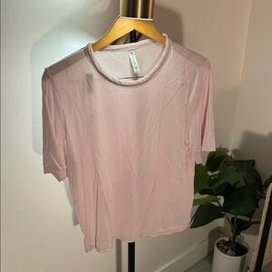 Spring soft Athleta Blush Pink Short Sleeve Tee SM Oversize
